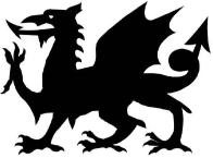 Welsh Dragon Halloween Stencil (Easy Pattern)