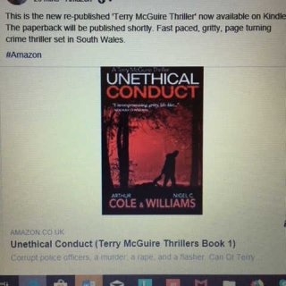 Kindle version of ‘UNETHICAL CONDUCT’