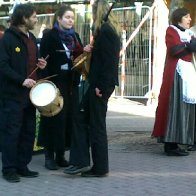 Pipe and drum, Carmarthen, 2011