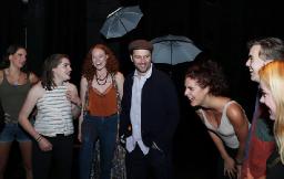 Matthew Rhys and grads from the Royal Welsh College after their NYC Showcase on Sept 26.