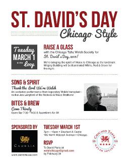 St. David’s Day – Chicago Style!