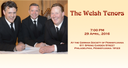 The Welsh Tenors - Philadelphia, PA