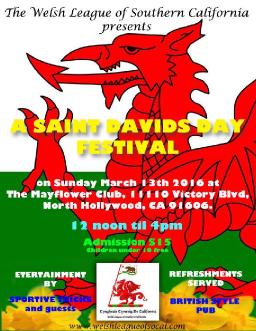 A Saint David's Day Festival - The Welsh Leaugue of Southern California