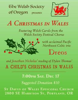 Welsh Society of Oregon: A Christmas in Wales