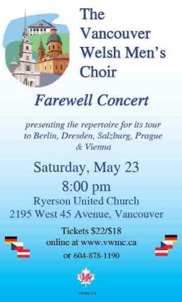 The Vancouver Welsh Mens Choir - Farewell Concert