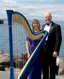 Bronn and Katherine Journey harp concert Portland Old Church