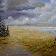 The Path Less Traveled (Preseli mountains), 24x18, oil.