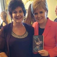 Nicola Sturgeon with Gwenno Dafydd