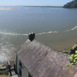 The view from above Dylan Thomas Boathouse
