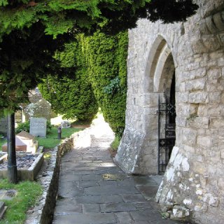 St. Illtud’s church, the porch.