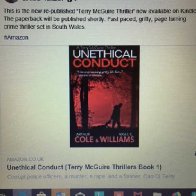 Kindle version of ‘UNETHICAL CONDUCT’