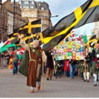 Mike Peters as Saint David in the 2008 Parade