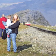 Waiting for the train at the top of Snowdonia