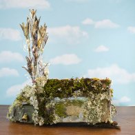 Golden Forest Fairy House, side view