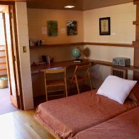 Bedroom with balcony entrance