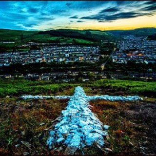 White Cross, Trealaw early evening