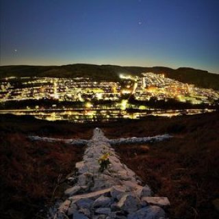 White Cross, Trealaw night lights