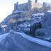 Harlech Castle in the snow