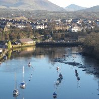 Caernarfon from the tower at the castle