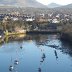 Caernarfon from the tower at the castle