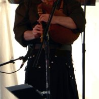 Ray onstage at a Celtic Festival