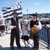 The Trouz Bras Sonneurs de Couple with the Breton flag - Gwen ha Du (White and Black)