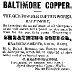 Old advert for copper