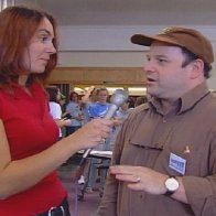 Jason Alexander chatting with Alison Hill