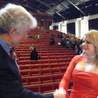 First Minister Rhodri Morgan with Joy Amman Davies