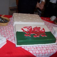 Cake for Dewi Sant Church's 100th anniversary