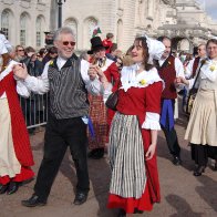 St David's Day Parade. Cardiff 2009