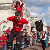 St David's Day Parade. Cardiff 2009