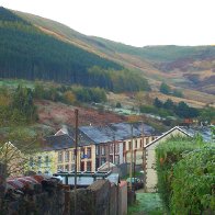 Cwmparc and Bwlch mountain in Autumn
