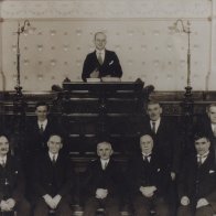 Minister and deacons of Salem Chapel Cwmparc in 1936