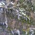 Icicles on the mountainside