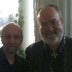 Peter with Hal Cannon, cowboy singer-songwriter, at the World Affairs Conference, Boulder, Colorado, April 2009