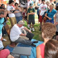 Splitting Welsh Slate, a very popular exhibit