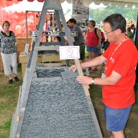 Welsh Slate Sculpture SMithsonian Folklife Fest