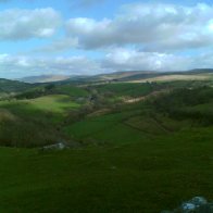 Mynydd Du o Castell Carreg Cennen