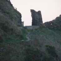 Path leading to great hall at Tintagel