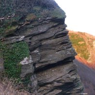 Outcropping of wall at Tintagel