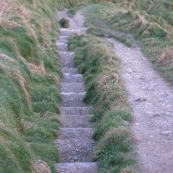 Stairs leading to Tintagel