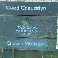 Coed Creuddyn Sign