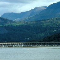 Barmouth Bridge and Cadair Idris