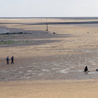 Cockle pickers on Llansteffan Sands