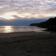 Dusk at Caswell sands