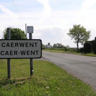 Caerwent sign in both English and Welsh