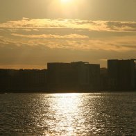 Sunset over Cardiff Bay
