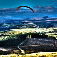 Paraglider in HDR