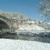 Llandeilo bridge and town under snow